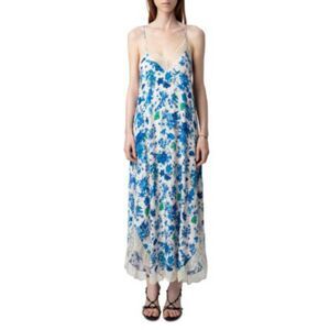 Zadig & Voltaire Ristyl Crepe Garden Maxi S Floral Paris Slip Dress Lace 300.00